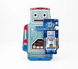 Keep your food safe and secure in this retro lunchbox.

There's plenty of space in the Lunch-Bot for all the essentials - sandwiches, fruit and even a sneaky chocolate bar! Make mealtimes and your lunchtime fun again with this great alternative to typical lunchboxes.