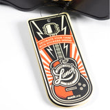 Lunch just got loud. This guitar-shaped tin lunchbox brings rock-n-roll attitude to school, work, or picnics. Keep sandwiches and snacks secure with a sturdy latch and carry handle, then personalise your case with the included set of stickers – just like a real tour pro. Made from durable, food-grade tin and designed to last, it’s the coolest way to carry your lunch on the road.