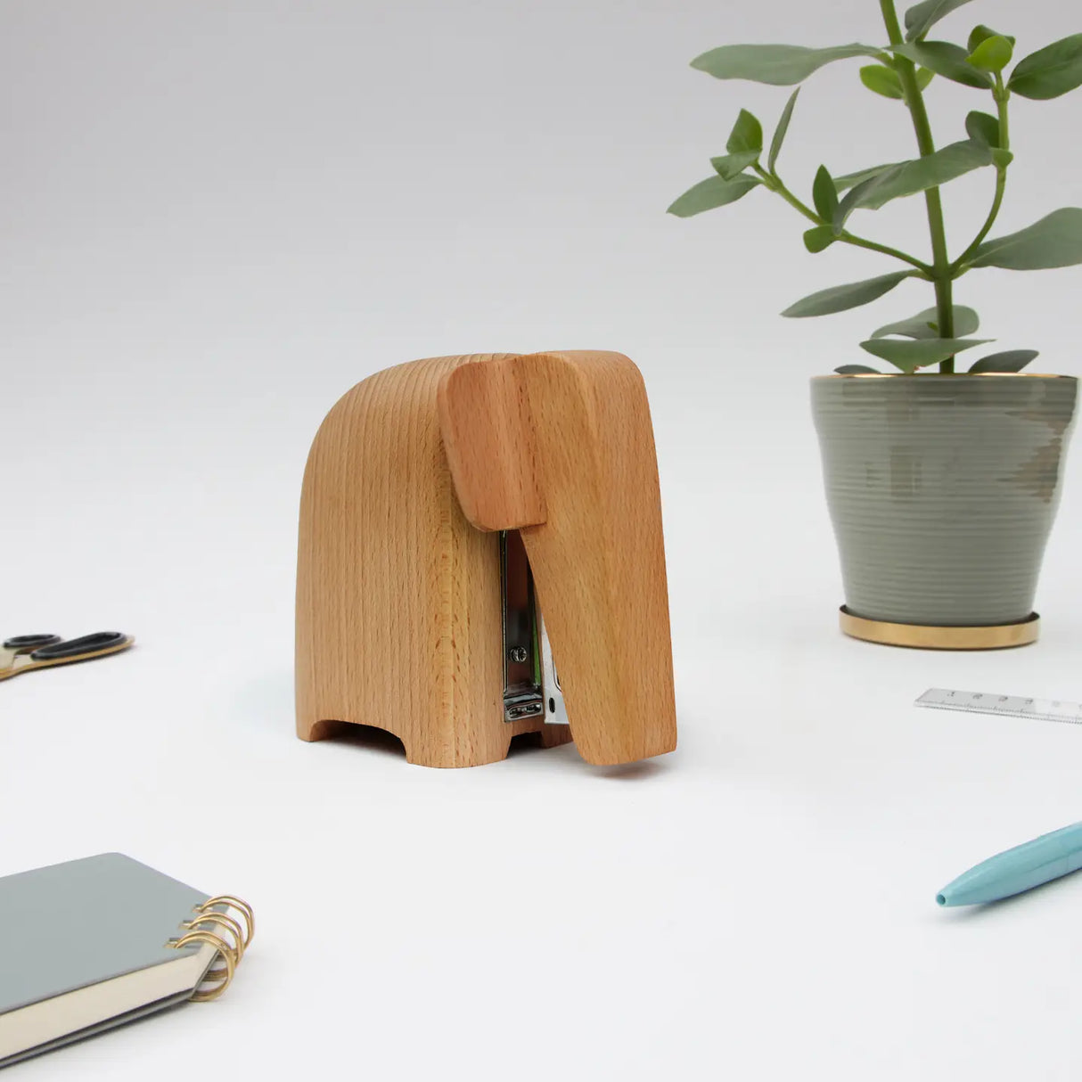 SUCK UK Wooden Elephant Stapler - Large

Charming elephant shaped wooden staplers. Bring some character to your desk. Stands proudly upright and adds instant personality to your workspace, practical and sculptural. Made from sustainably grown beech wood. Presented in simple kraft card boxes. Accessories for people who care what their environment looks like. And perhaps a reminder to care about the environment at large?&nbsp;

Mama: No.16 (24/6) &amp; No.56 (26/6)
Made from sustainably grown beech wood.
Stap