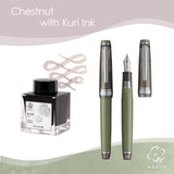 Sailor Professional Gear Slim Manyo 3 Fountain Pen and Ink Set " Chestnut" Limited Edition