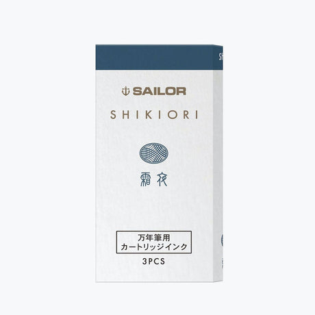 Your favorites Sailor Shikiori Inks now in cartridge form. These Sailor proprietary cartridges are compatible with all Sailor fountain pens.&nbsp;


Each set comes with 3 cartridges and a white carrying case.