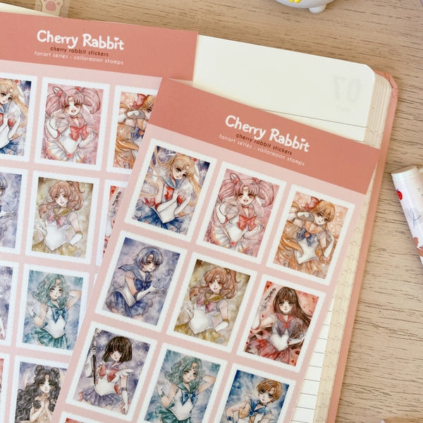 Sailormoon Stamps Sticker Sheet