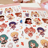 Cherry Rabbit Sailormoon Sticker Sheet