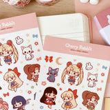 Cherry Rabbit Sailormoon Sticker Sheet