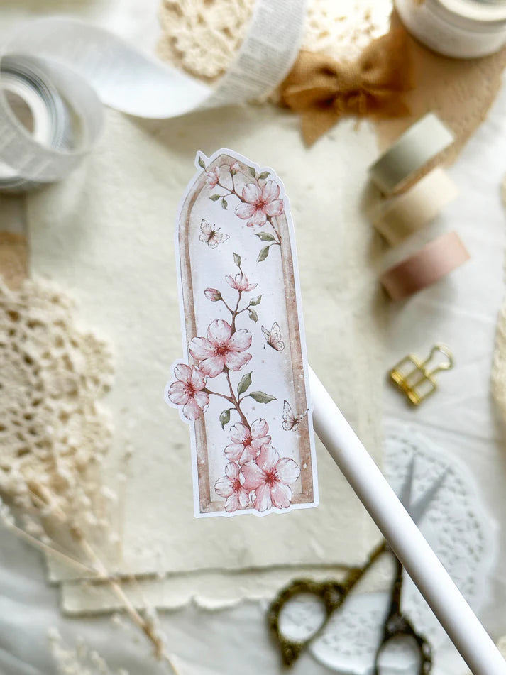 leelajournals Sakura Florals, Frames & Labels Sticker Sheet - 3pc set