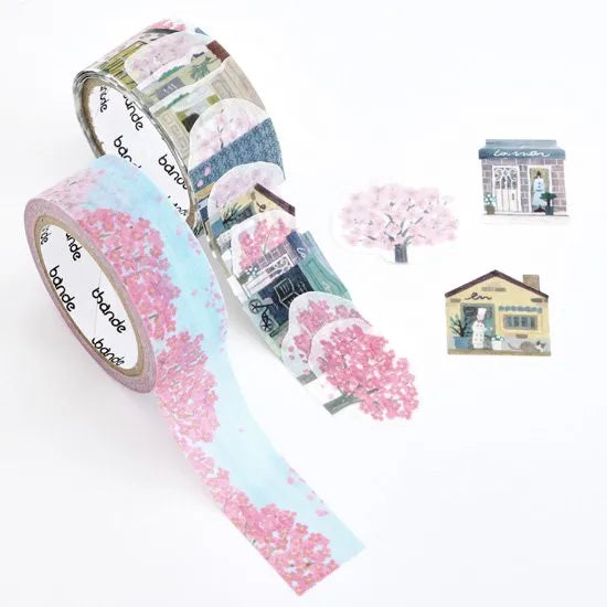 Sakura Path Washi Roll Sticker Bande