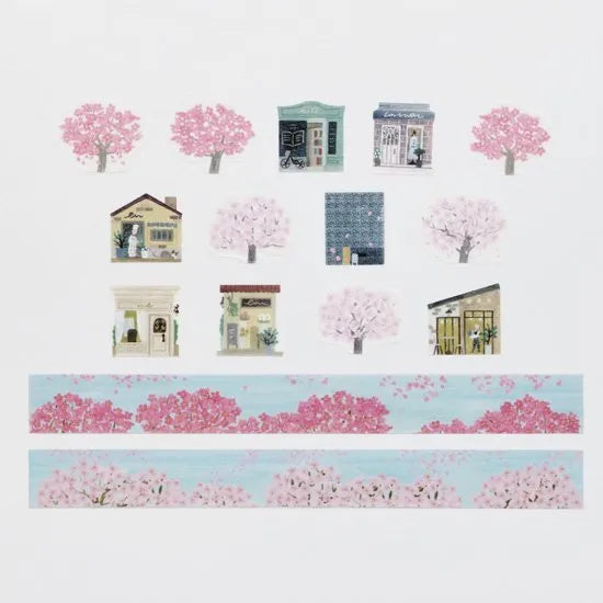 Sakura Path Washi Roll Sticker Bande