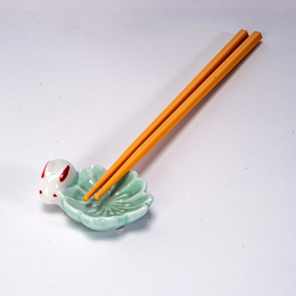 Sakura Rabbit Porcelain Chopsticks Rest Green – Little Craft Place