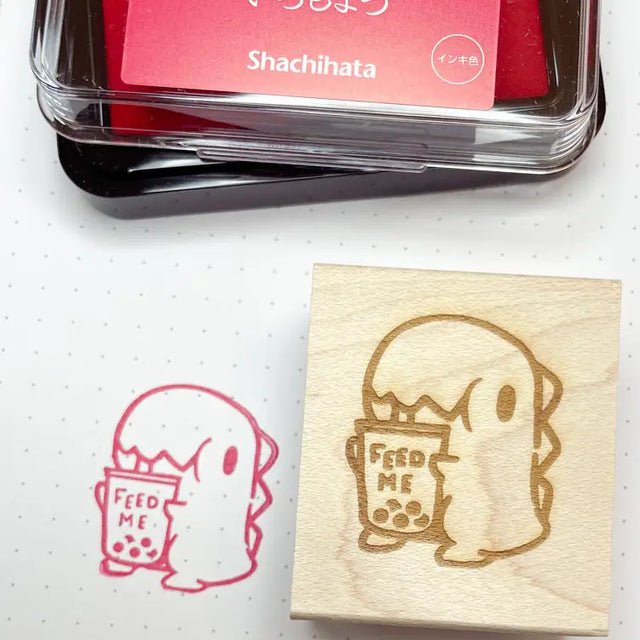 A very long time ago, a friend of mine asked for a boba stamp so she could track how often we sent her boba but I said no. Sorry my friend, I made this one with that memory in mind so this one's for you. This wooden stamp is made with premium rubber for long lasting extra crisp details.

This wooden stamp is made with premium rubber for long lasting extra crisp details. This stamp is:

Roughly 1.25in x 1.25in
Mounted on a wooden base.
Hand made with love in the USA&nbsp;