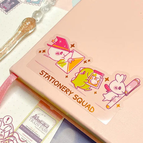 Sakuradragon Stationery Squad Clear Sticker