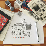 Need a little flavor to your style or possibly some small inspiration?&nbsp;Then the&nbsp;HST™ On My Desk Collection&nbsp;Stamps&nbsp;will be perfect for you. HST is where the details matter!!!

Product: Clear stamp
Size: Approximately 4 x 6 inches