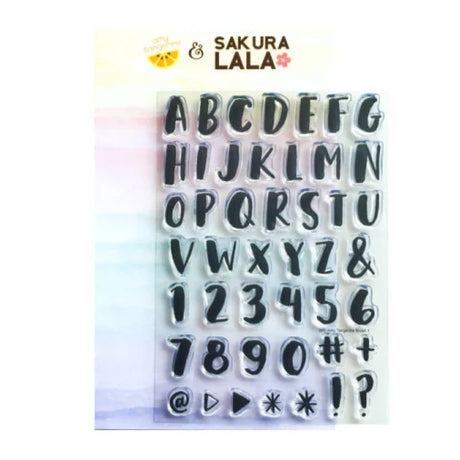 Amy Tangerine is one of the positive people around the industry. The words she writes and the way she lives is truly inspiring. Create your own positive thoughts with Amy's Brush1!

This stamp set is a collaboration between Sakuralala and Amy Tan, a designer who is very active in the American craft industry. These stamps are the perfect addition for your journal or planner!