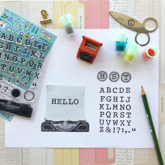 Like music, I believe that fonts too can invoke an emotion. If you feel that way too, then HST™ Typeset may be perfect for you. Finding the right words are not the only way convey the way you feel.

This stamp set is a collaboration between Sakuralala and Eric Matsubara, a Japanese illustrator and eraser stamp artist to celebrate the past, present, and future. These stamps are the perfect edition for your journal or planner!