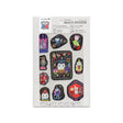These special adhesive stickers can stick to just about anything—clothing, metal, plastic, and more. No ironing needed, so they’re perfect for materials that can’t be heated. When used on clothes or fabric, they’re washable and can handle repeated washes. Each design can be peeled off the sheet with its backing, ready to enjoy as a standalone sticker. Have fun creating your own favorite items with multi-stickers!

After pasting, leave it for at least 24 hours until it sets.
Do not stick directly to the skin