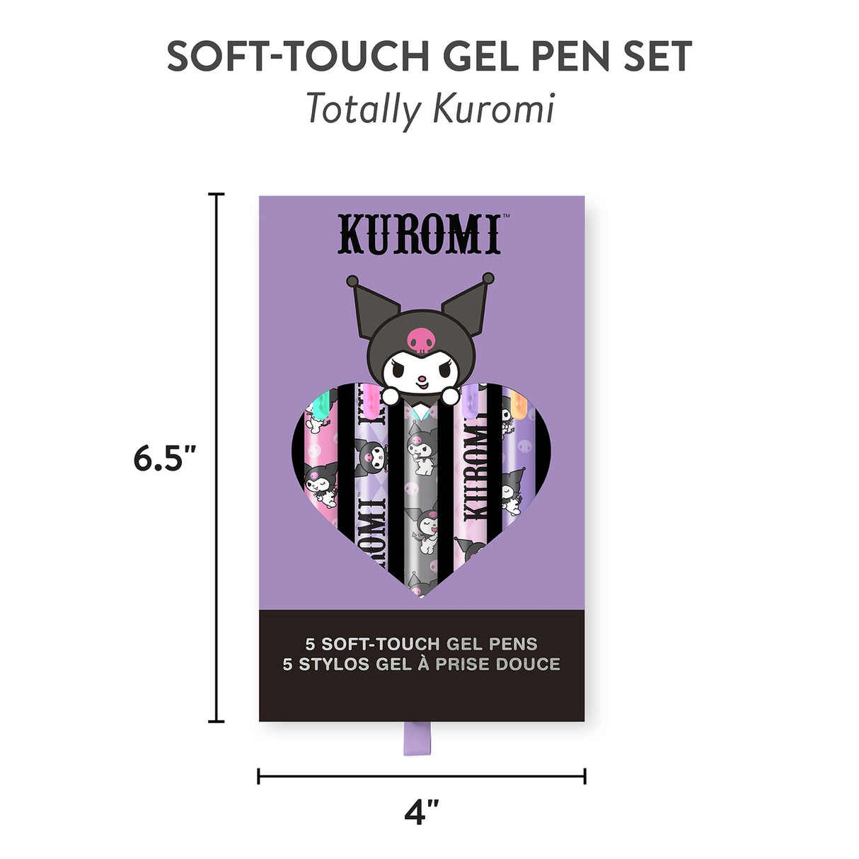 Sanrio Totally Kuromi™ Soft-Touch Gel Pen Set