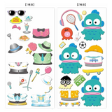 Sanrio "Hangyodon Daily Style" Dress up puffy stickers
