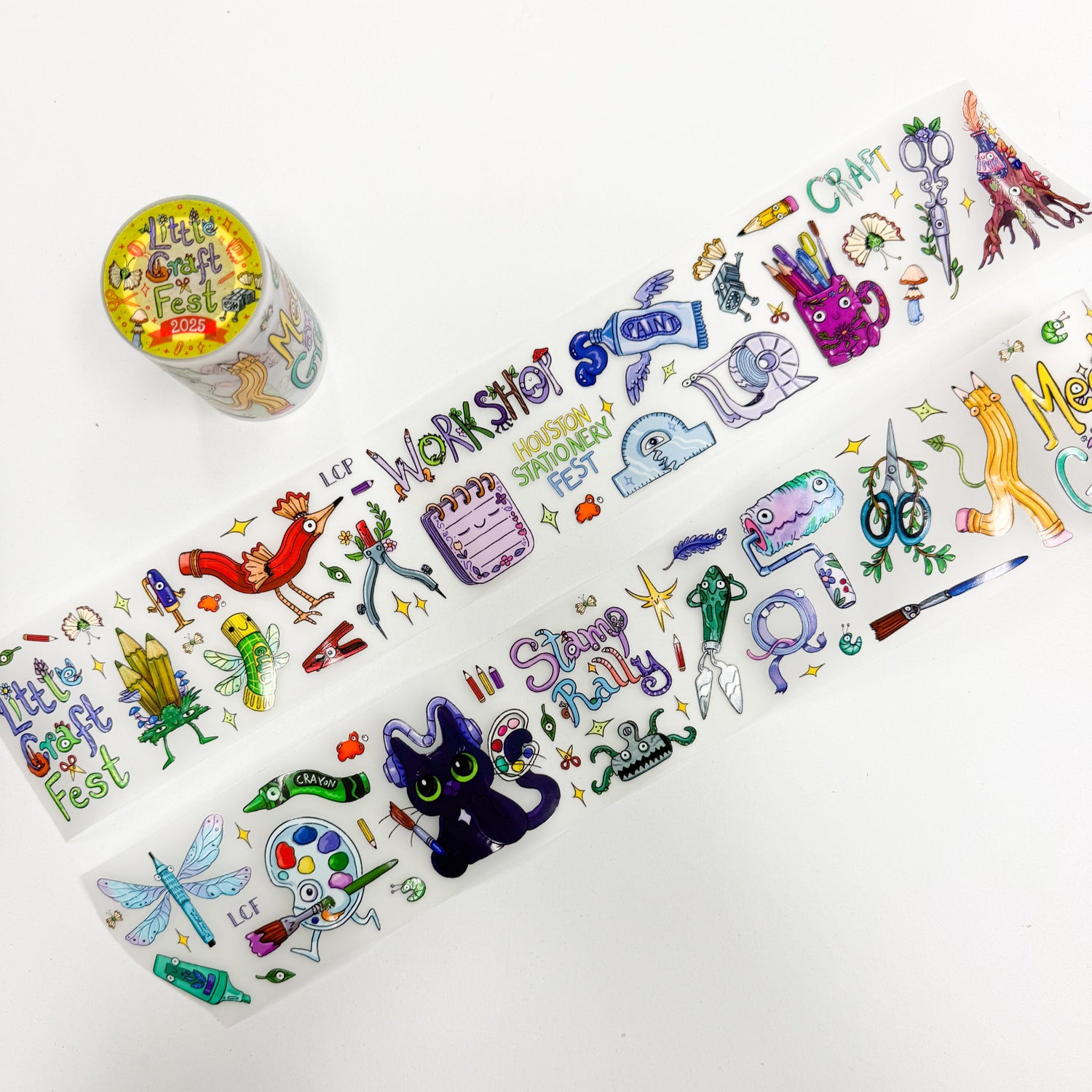 Sara Szewczyk x Little Craft Fest Pre-cut PET Tape - Houston Stationery Fest