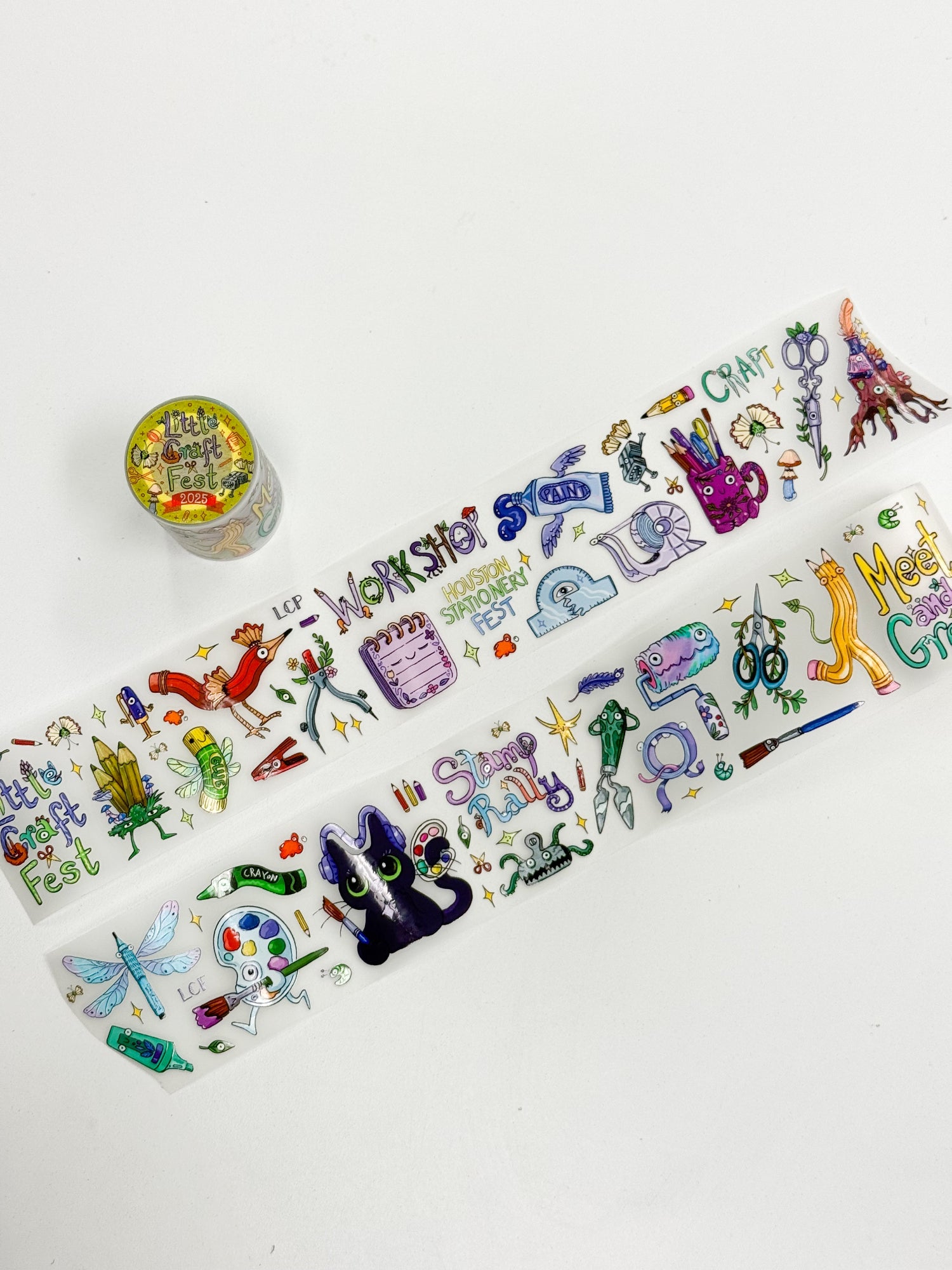 Sara Szewczyk x Little Craft Fest Pre-cut PET Tape - Houston Stationery Fest