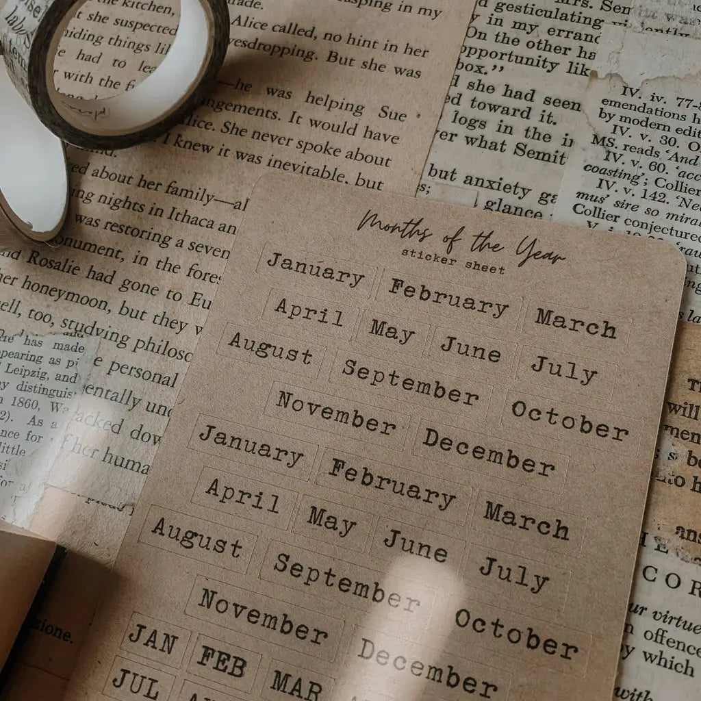 kraft sticker paper
3.25 x 4.25 inches&nbsp;
color may vary slightly from your monitor&nbsp;
made in-house and handled with cozy care

Includes one sticker sheet