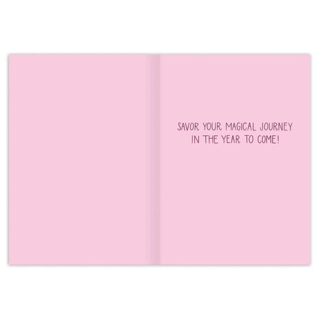 Inside verse: Savor your magical journey in the year to come!