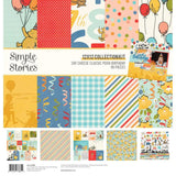 Say Cheese Classic Pooh Birthday Collection Kit includes six double-sided 12x12 Designer Cardstock sheets, including cut-apart Element Sheets and a 12x12 Cardstock Sticker Sheet. These cute papers and stickers can be used for scrapbooking, card making, journaling, photo albums, tags, and other paper crafting projects made with this collection.