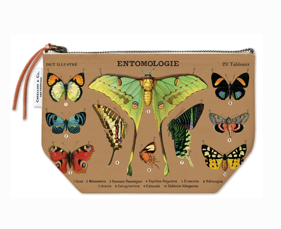 Entomology Vintage Pouch