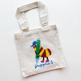 Stationery Store Day 2026

Mini tote with scribble bug by Karen Schipper, screenprinted by Lucky House Manufacturing in Salem, MA.

Bag is 8" W x 1.5" D x 8" H with a 13" handles.
Natural canvas.