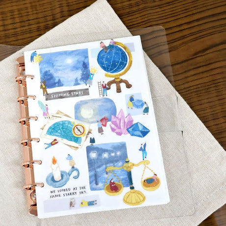 These stickers depict the little people in their daily lives.
By using the large motif pieces and the dwarf pieces together,
you can enjoy decorating with a storyline!

• This package includes 1&nbsp;sheet of sticker
• Material: Transparent PET * Matte varnish
• Package measures approx. 8" x 3.5"
• Made in Japan
