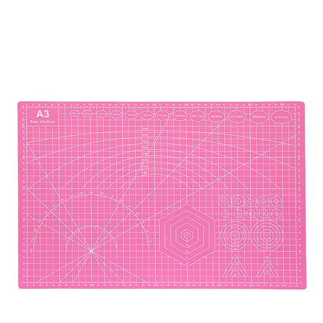Self-Healing Cutting Mat - A3

Upgrade your crafting workspace with this durable A3 Self‑Healing Cutting Mat, designed to support all your cutting, trimming, and precision‑crafting needs. Whether you're working on scrapbooking, sewing, model building, or everyday DIY projects, this mat provides a reliable, smooth surface that protects your tools and your table.

The self‑healing surface reseals after each cut, keeping the mat looking clean and extending its lifespan. Clear grid lines help you measure, align