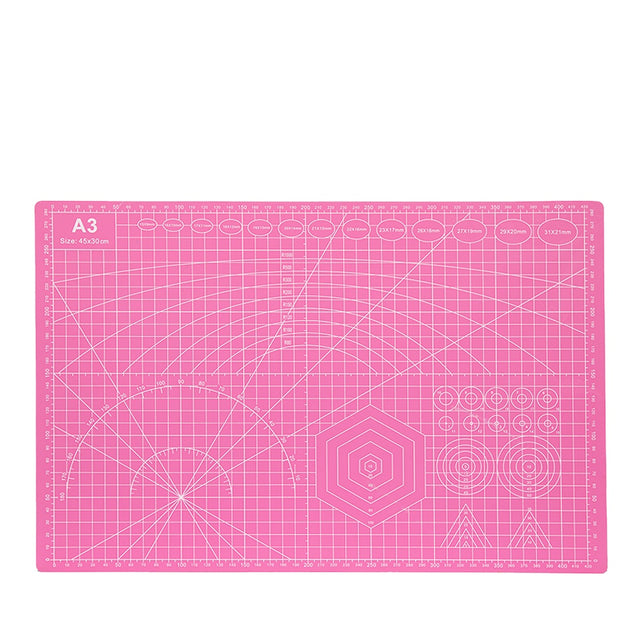 Self-Healing Cutting Mat - A3

Upgrade your crafting workspace with this durable A3 Self‑Healing Cutting Mat, designed to support all your cutting, trimming, and precision‑crafting needs. Whether you're working on scrapbooking, sewing, model building, or everyday DIY projects, this mat provides a reliable, smooth surface that protects your tools and your table.

The self‑healing surface reseals after each cut, keeping the mat looking clean and extending its lifespan. Clear grid lines help you measure, align