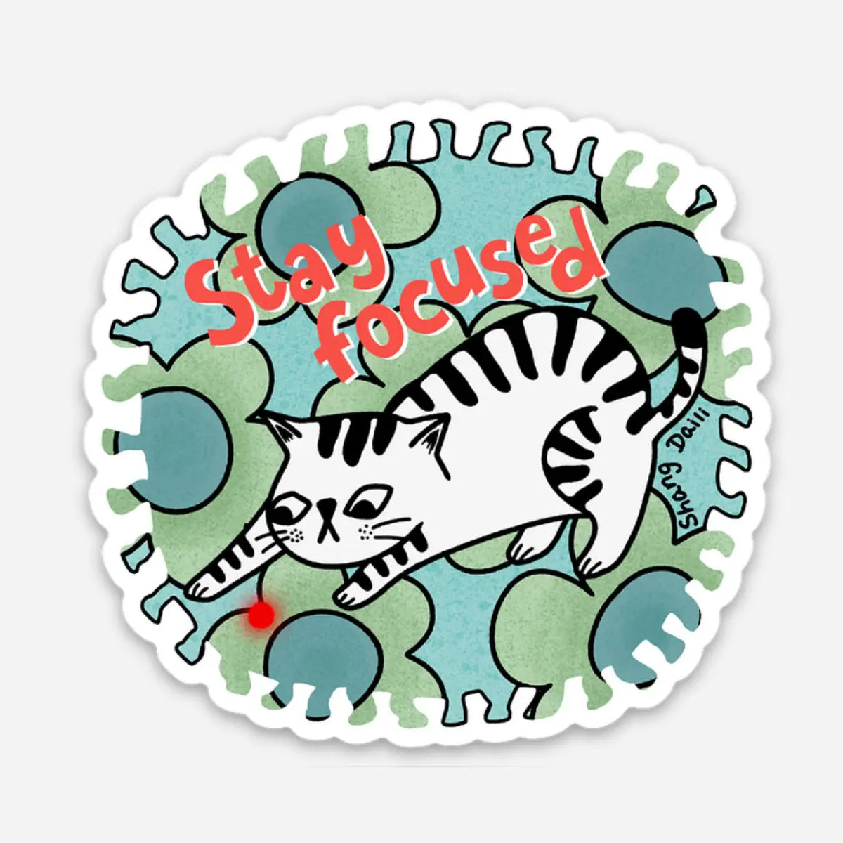 ShangDaili - Stay Focused Vinyl Sticker – Little Craft Place