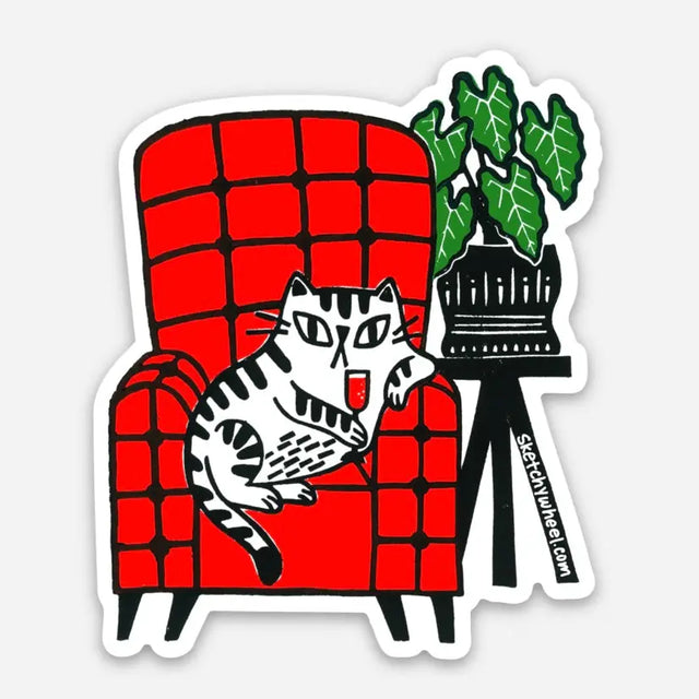 Thursday Vinyl Sticker by ShangDaili

Only a true cat person would understand exactly how to capture a cats complex personality in a single image. ShangDaili is the perfect artist to represent all cat lovers with their wonderful art!