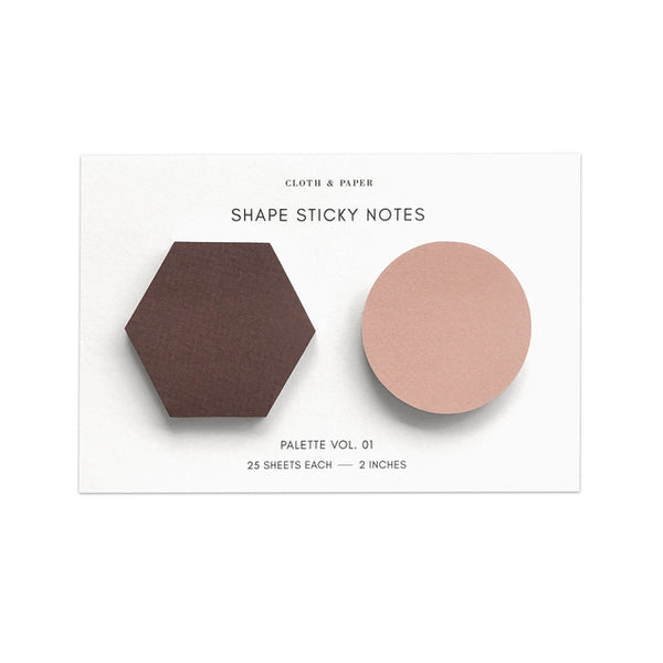 Shape Sticky Note Set | Bordeaux Demure Vol 1