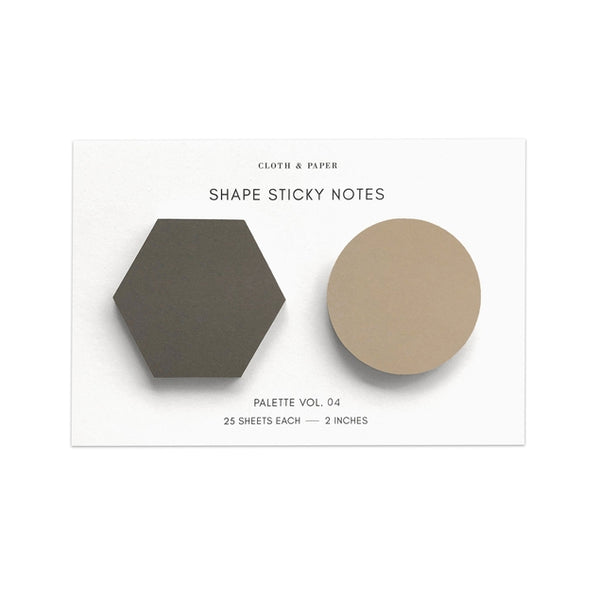 Shape Sticky Note Set | Cortado/Crêpe Vol 4