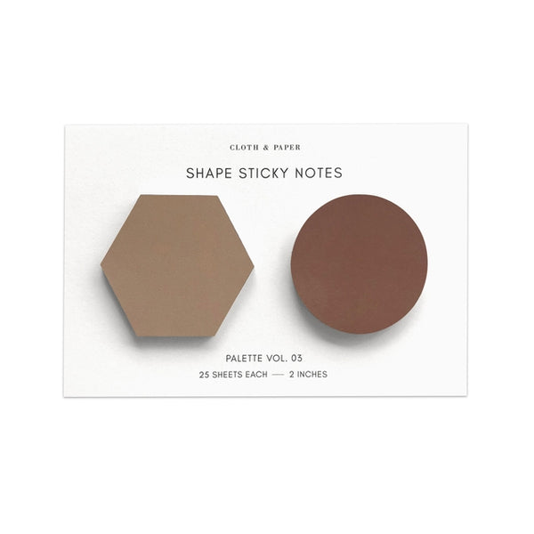 Shape Sticky Note Set | Moscow Saddle Vol 2