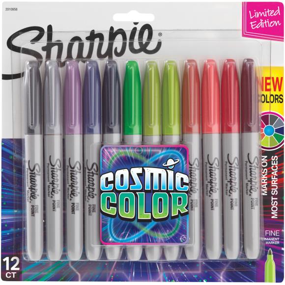 When theres a mark to be made, a line to be drawn, sharpie makes a statement. Try specialty inks like neon or metallic and explore the variety of tip sizes from ultra fine to chisel. Ink is quick-drying, fade and water resistant. This 4.75x7.5 inch package contains 12 fine point permanent markers. Conforms to ASTM D4236. Made in USA.