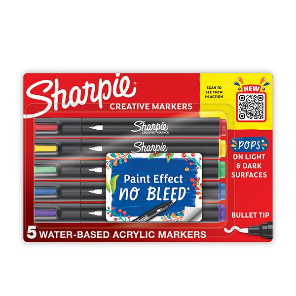Sharpie Creative Markers Bullet Tip 5 Color