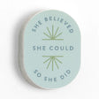 Empower yourself and celebrate strong women with our She Believed She Could Decal Sticker! This inspiring design is a perfect reminder of the strength and determination within every woman. This sticker is ideal for your laptop, water bottle, or any surface that needs a touch of motivation. Whether you're chasing dreams, breaking barriers, or supporting your fellow women, this decal serves as a daily affirmation of resilience and ambition. It also makes a thoughtful gift for the strong women in your life—fri