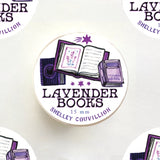 Add a little literary magic to your crafts with this Lavender Books Washi Tape!