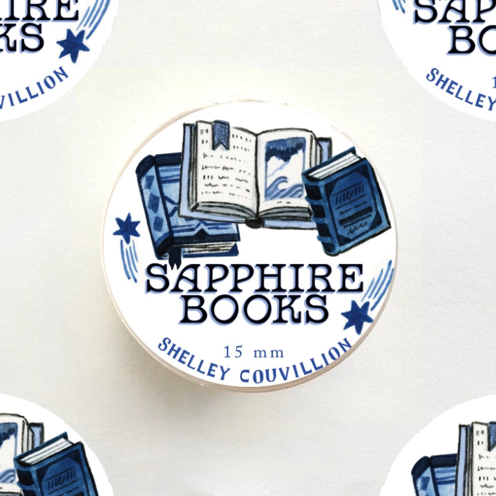 Add a little literary magic to your crafts with this Sapphire Books Washi Tape!