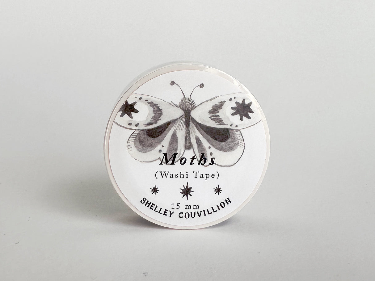Introducing our captivating collection of washi tapes, featuring the mesmerizing Moths Washi Tape! This tape is the moth-er of all washi tapes, with its intricate and delicate moth designs that will light up your crafting projects like a flame.

15mm wide.
