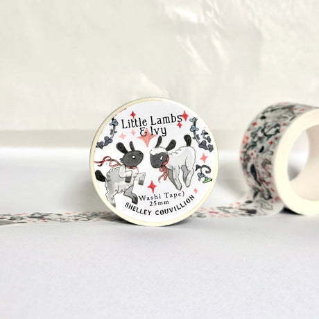 Add a sweet, springtime charm to your crafts with this delightful Little Lambs & Ivy Washi Tape! Featuring adorable little lambs frolicking through winding ivy vines, each one with a cheerful red ribbon tied around its neck.

My mum asked me for some spring tapes, and this is what I made! Much to her chagrin, I think she was hoping for something a but cuter but... This is what happens when you have a spooky cute loving daughter Mum. Love youuuu <3 


Details:
📏 Width: 20mm
📐 Length: 10m
✂️ Material: High-