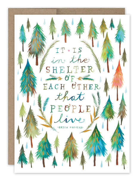 Shelter Of Each Other Anniversary Greeting Card