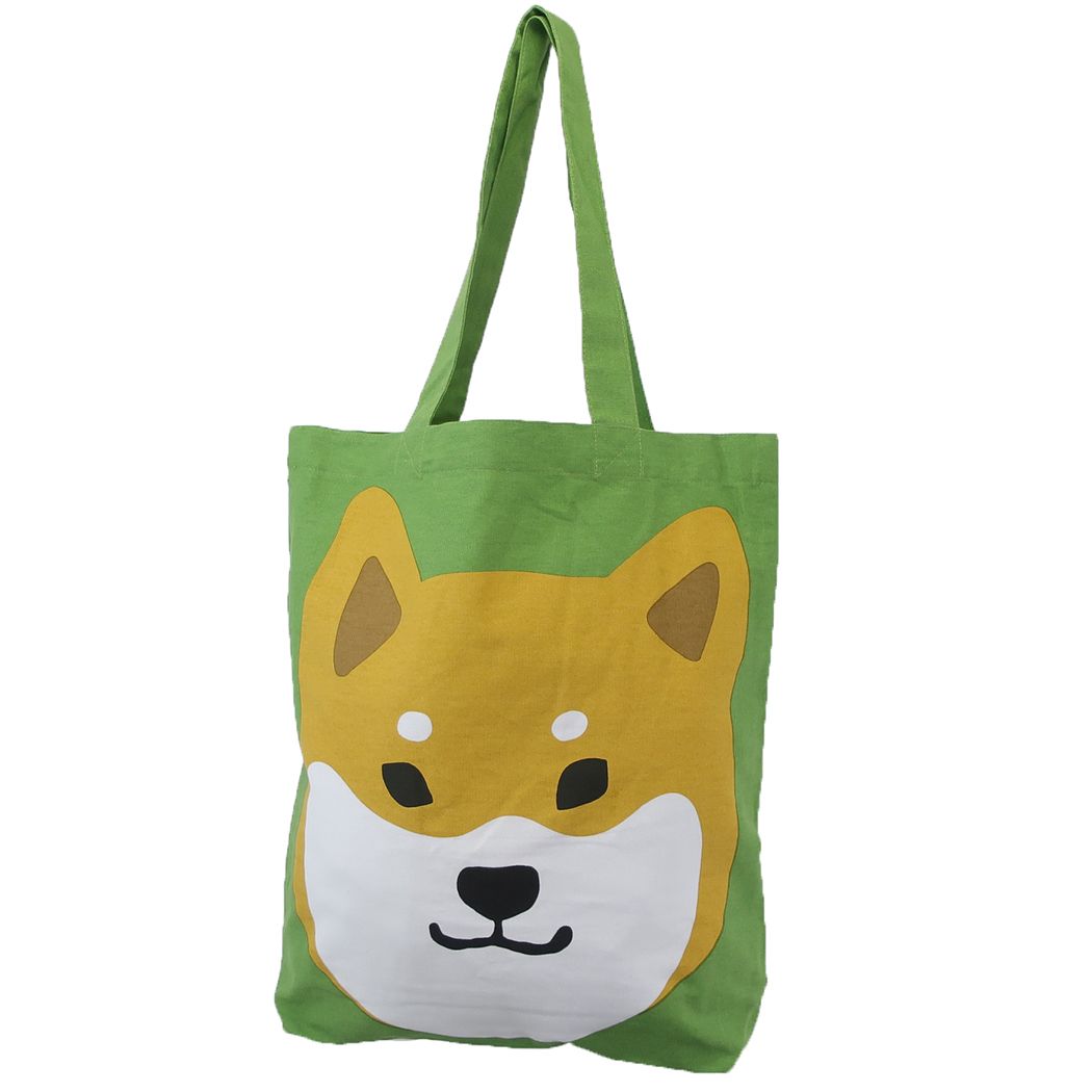 Shiba Inu Green Tote Bag – Little Craft Place