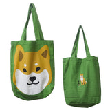Shiba Inu Green Tote Bag