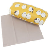 Shima Enaga Bird Glasses Case with Cleaning Cloth