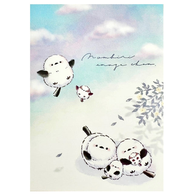 Shima Enaga Snow Birds Sunrise Mini Notepad