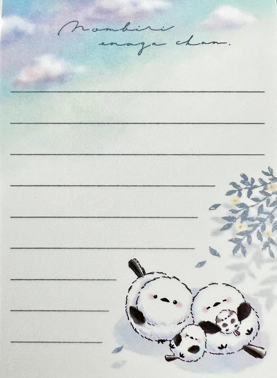 Shima Enaga Snow Birds Sunrise Mini Notepad