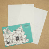 Shinzi Katoh Cat Hill Letter Set - Green