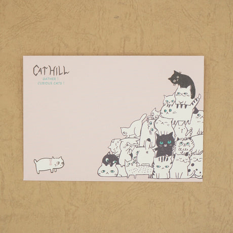 Shinzi Katoh Cat Hill Letter Set - Pink